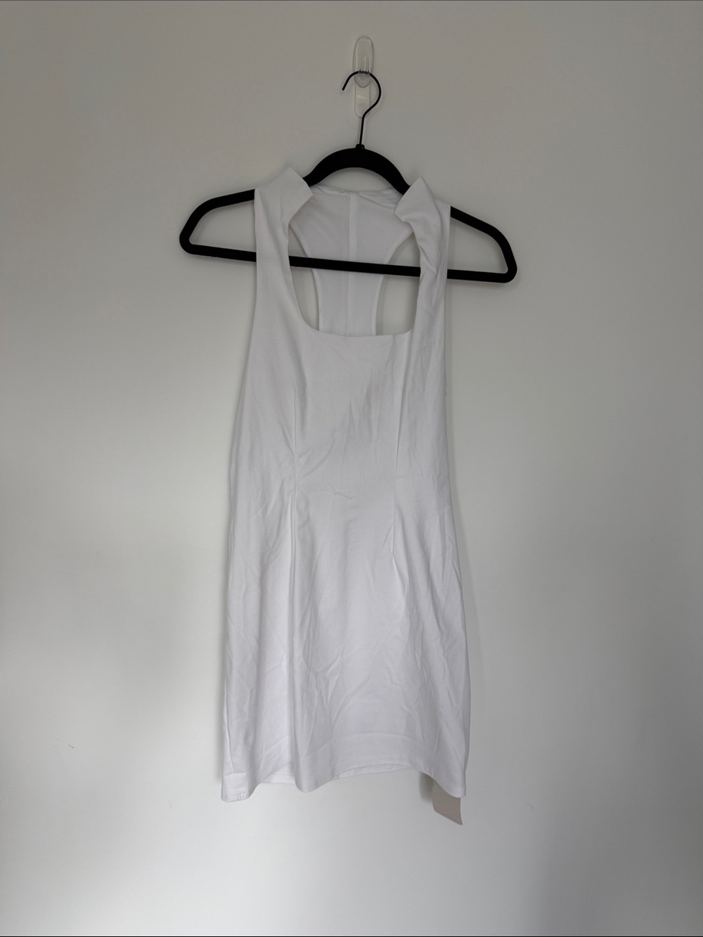 Muse White Racerback mini dress